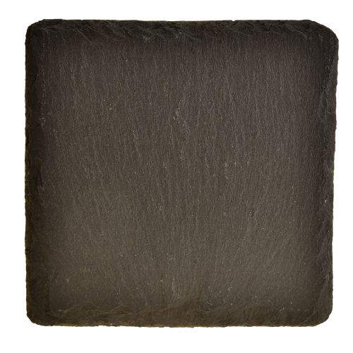 Artikel Natürliche Schieferplatte eckig Untersetzer Schwarz 10×10cm 6 St