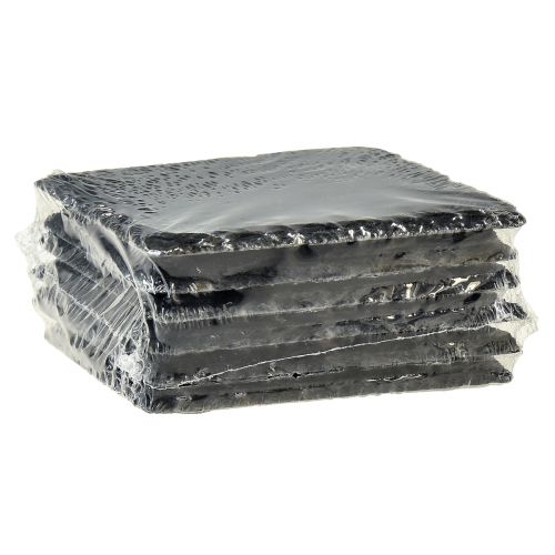 Artikel Natürliche Schieferplatte eckig Untersetzer Schwarz 10×10cm 6 St