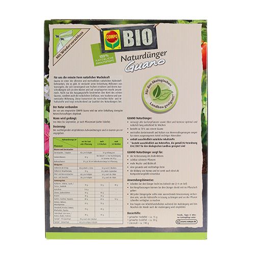 Floristik21 Compo Bio Naturdünger mit Guano 3kg