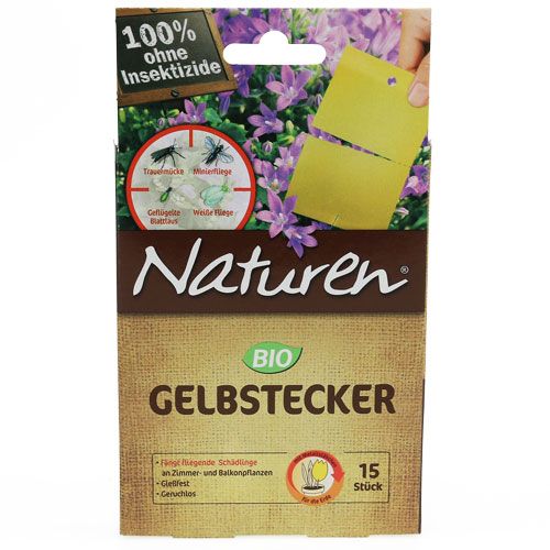 Floristik21 Substral Naturen Gelb-Sticker Klebefalle 15St