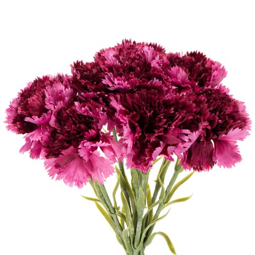 Nelke Kunstblume zweifarbig 56 cm 8er Bund Kunststoff/Textil | Floristik21.de