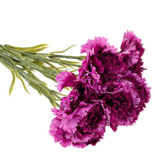 Nelke Kunstblume zweifarbig 56 cm 8er Bund Kunststoff/Textil | Floristik21.de