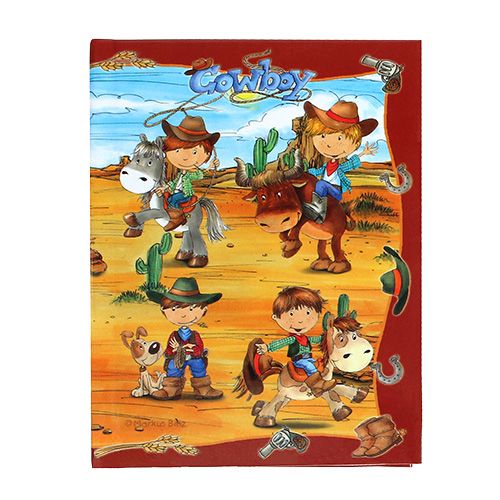 Floristik21 Notizbuch für Jungs Cowboy A6 1St