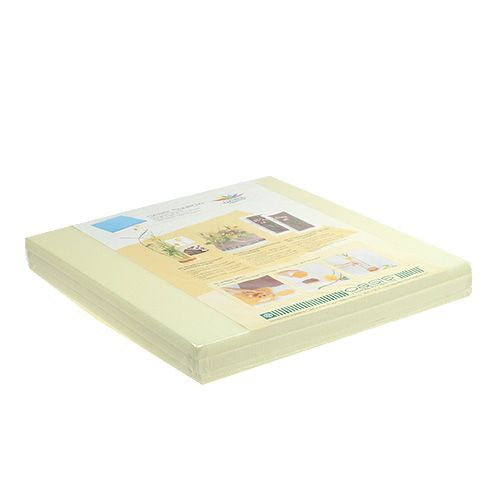 OASIS® Designer Platten Ivory Elfenbein 3St
