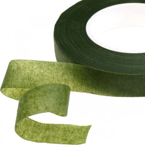 Floristik21 OASIS® Flower Tape, Blumenband selbstklebend, Moosgrün B13mm L27,5cm 2St