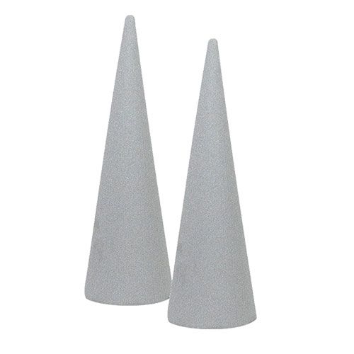 Floristik21 Steckschaum Kegel Trocken Steckmasse H40cm 2 St