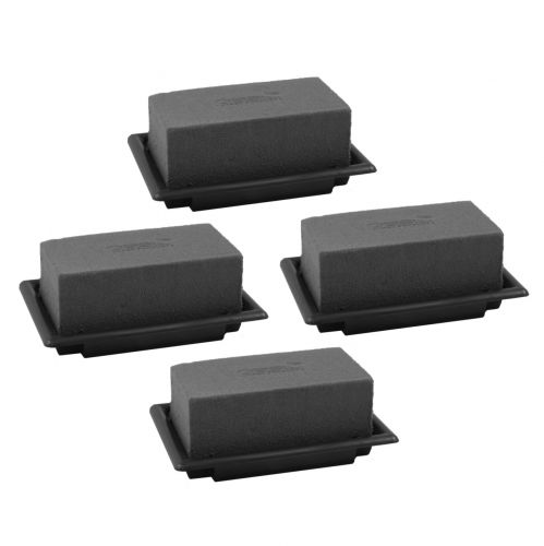 Floristik21 OASIS® Black Table Deco Mini Steckschaum Schwarz 4 St