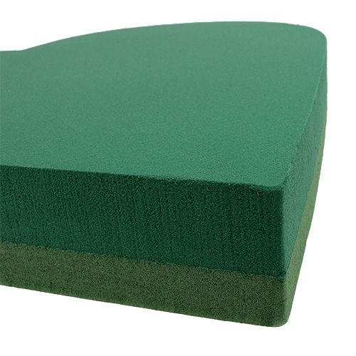 Artikel Steckschaum Herz 3D Steckmasse Grün 38cm x 37cm x 8cm 2 St