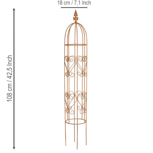 Artikel Metall Rankgitter 108 cm Höhe für Rosen und Kletterpflanzen Außengestaltung Set mit 2St