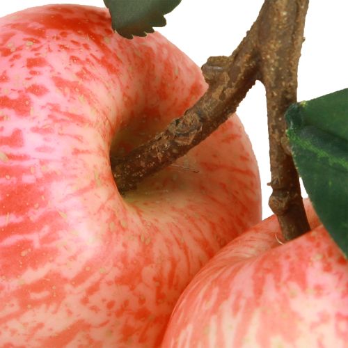 Artikel Obst Deko Apfel künstlich realistische rote Zweig Deko 13cm 3St