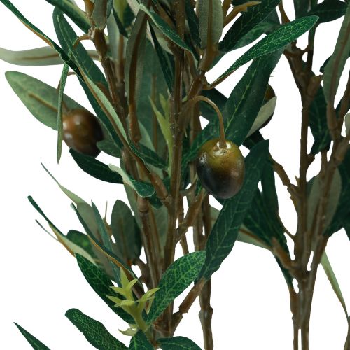 Floristik21 Olivenzweig künstlich Dekozweig Oliven Deko 84cm