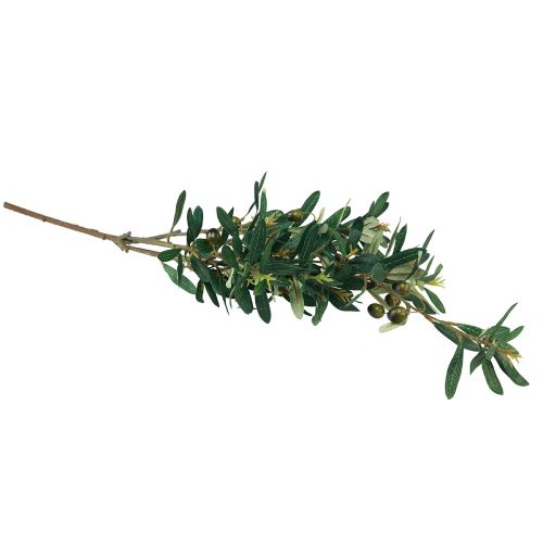 Floristik21 Olivenzweig künstlich Dekozweig Oliven Deko 84cm