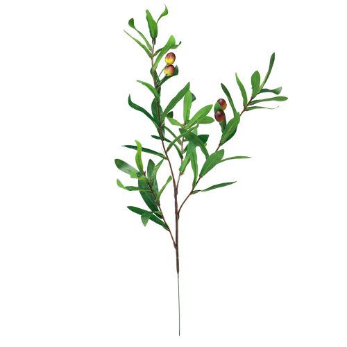 Floristik21 Olivenzweig künstlich Oliven Deko Zweig 45cm