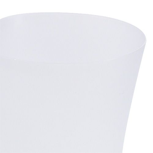 Floristik21 Orchideentopf Plastik Weiß Ø12,5cm H14cm, 1St