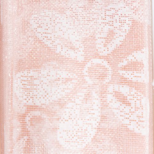 Organzaband Blumen Geschenkband Rosa 25mm 18m | Floristik21.de