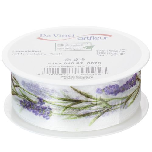 Organzaband Chiffonband Dekoband Lavendel 40mm 20m | Floristik21.de