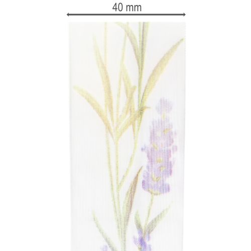 Organzaband Chiffonband Dekoband Lavendel 40mm 20m | Floristik21.de