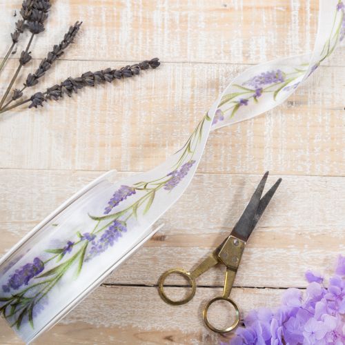 Organzaband Chiffonband Dekoband Lavendel 40mm 20m | Floristik21.de