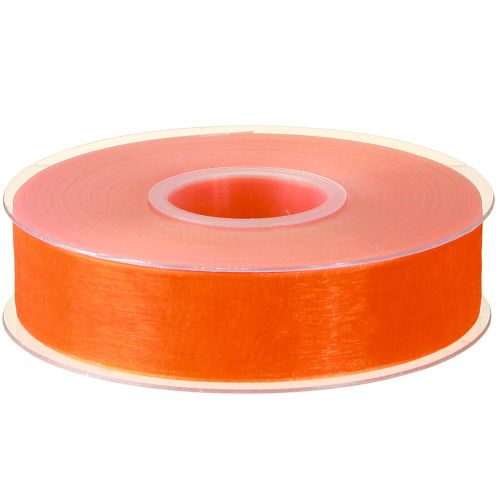 Artikel Organzaband Geschenkband Orange Band Webkante 25mm 50m