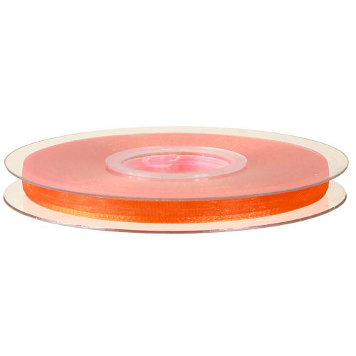 Artikel Organzaband Geschenkband Orange Band Webkante 6mm 50m