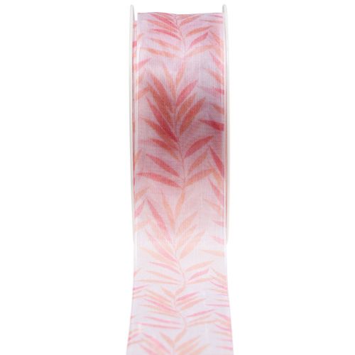 Floristik21 Organzaband Chiffonband Dschungel Orange 40mm 15m