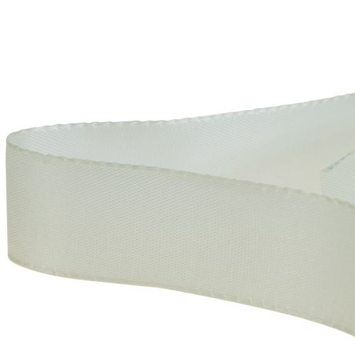 Dekoband Geschenkband Creme Band Webkante 25mm 3m