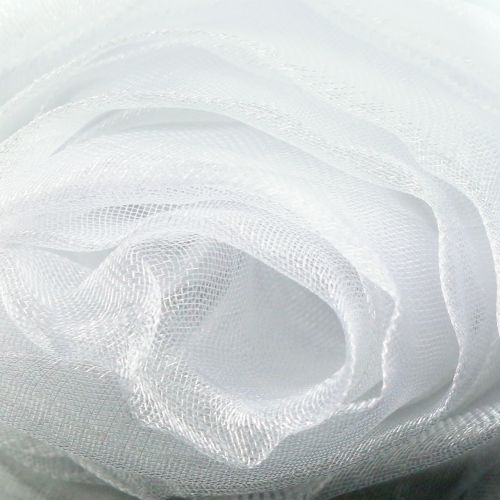 Floristik21 Dekostoff Organza Weiß 150cm x 300cm