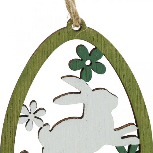 Osterei zum Aufhängen Osterdeko Holzanhänger 5×7cm 12St