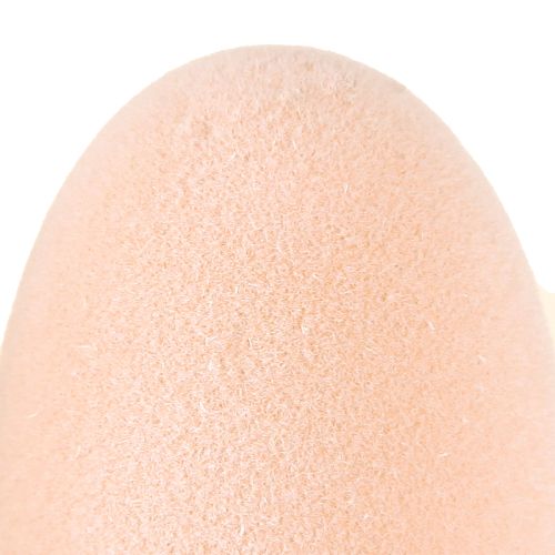 Artikel Ostereier Beflockt Pfirsich Braun Weiß 6cm 24er Set - Stilvolle Frühlingsdeko