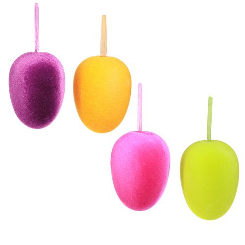 Floristik21 Ostereier Deko Hängen Bunt 11cm 4er-Set Frühlingsdeko