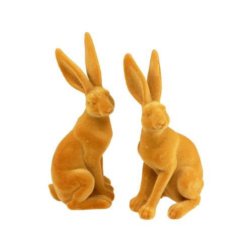 Artikel Osterhase Deko Hase Figur Ostern Gelb Curry H12,5cm 2 St