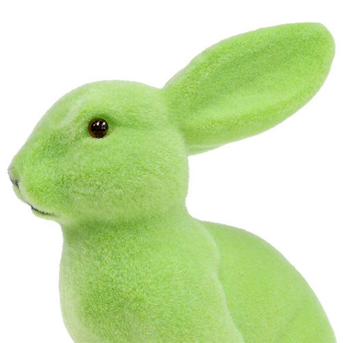 Floristik21 Osterhase beflockt Pastell 15cm 3St