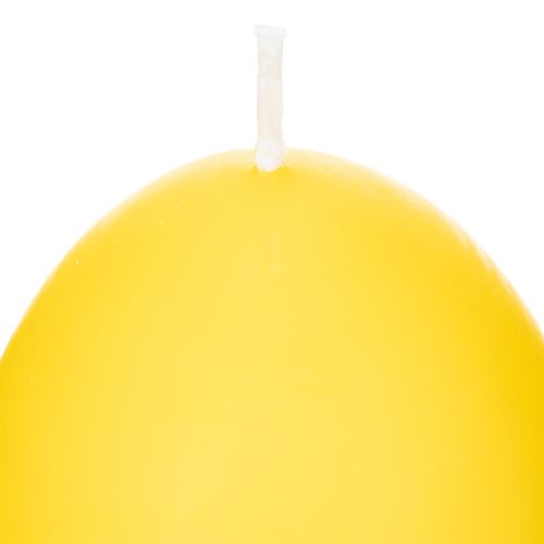 Artikel Osterkerze Ei-Form Gelb 9 cm 20h Brenndauer 6er Pack – Frühlingsdeko