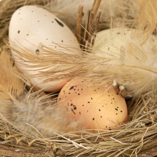 Artikel Osterkorb Wachteleier Deko Heu Reben Ø12cm Frühling