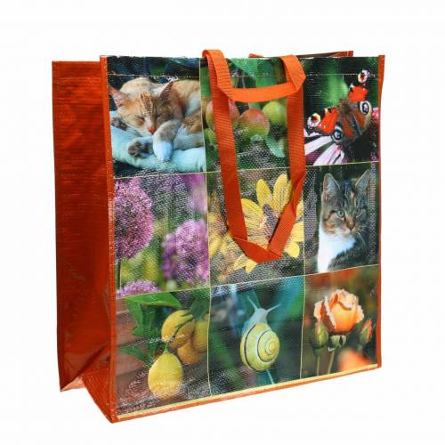 Floristik21 Einkaufstasche mit Henkeln Picknick Kunststoff 45×20×44cm