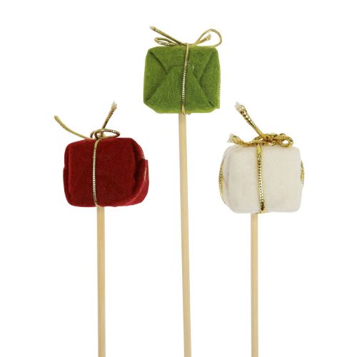 Blumenstecker Weihnachten Weihnachtspäckchen 2,5cm 15St