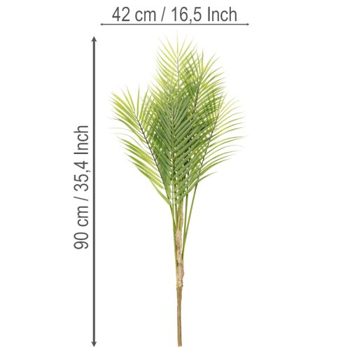 Künstlicher Palmenzweig 90 cm Grün Kunststoff Innenbereich | Floristik21.de
