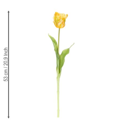 Artikel Künstliche Tulpen Orange 53cm für elegante Tisch- und Wohnraumdekorationen