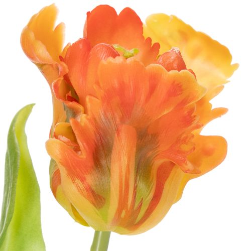 Artikel Künstliche Tulpen Orange 53cm für elegante Tisch- und Wohnraumdekorationen