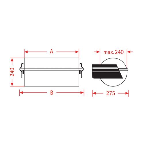 Papier Folien Wand Abroller ZAC 75 cm