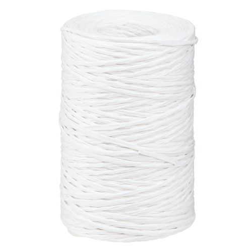 Floristik21 Papierdraht Weiß 205m - Bastel- & Deko-Draht 0,4mm
