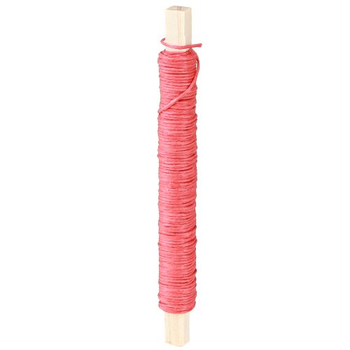 Papierkordel Draht umwickelt Ø0,8mm 22m Rot