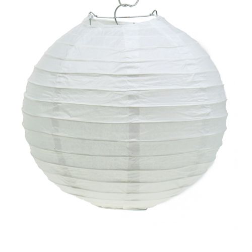 Floristik21 Lampion aus Papier Weiß Ø20cm