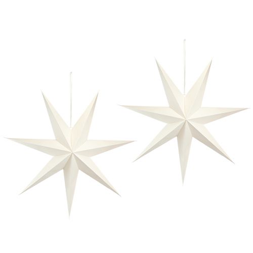 Artikel Papierstern Lampe Weiß - Weihnachtliche Deko 75x20cm, 2er Set für stimmungsvolle Beleuchtung