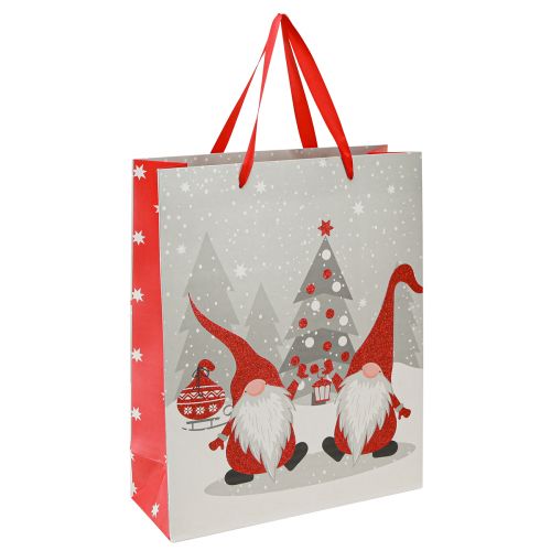 Floristik21 Geschenktüten Papier Papiertaschen Wichtel 26×10×32cm 2St