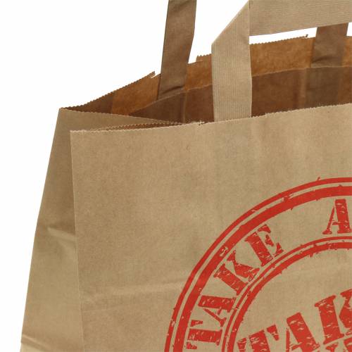 Artikel Papiertasche Take Away 26cm x 17cm x 25cm 25 St