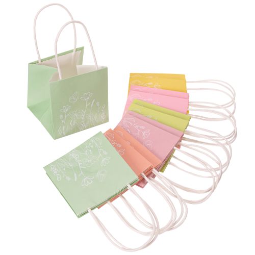 Artikel Florale Geschenktüten im Set – Kleine Papiertüten 12cm – 12 Stück für besondere Anlässe