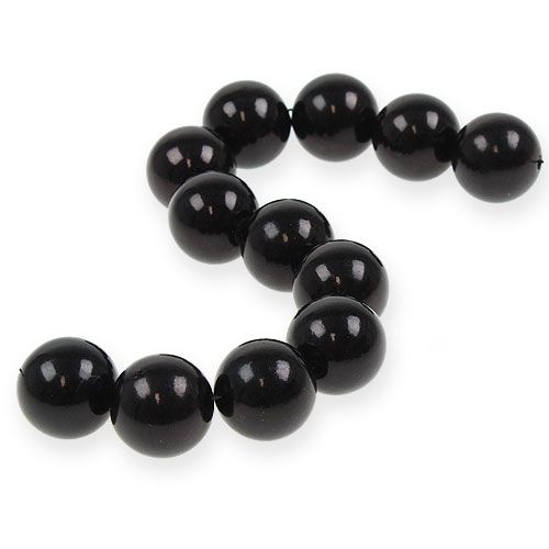 Floristik21 Deko-Perlen Ø2cm Schwarz 12 St