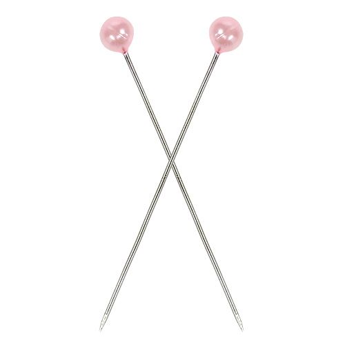 Floristik21 Perlkopfnadeln Rosa Ø4mm 4cm 150 St
