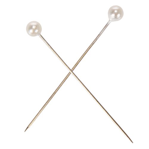 Perlkopfnadeln Weiß Ø4mm 40mm | Floristik21.de